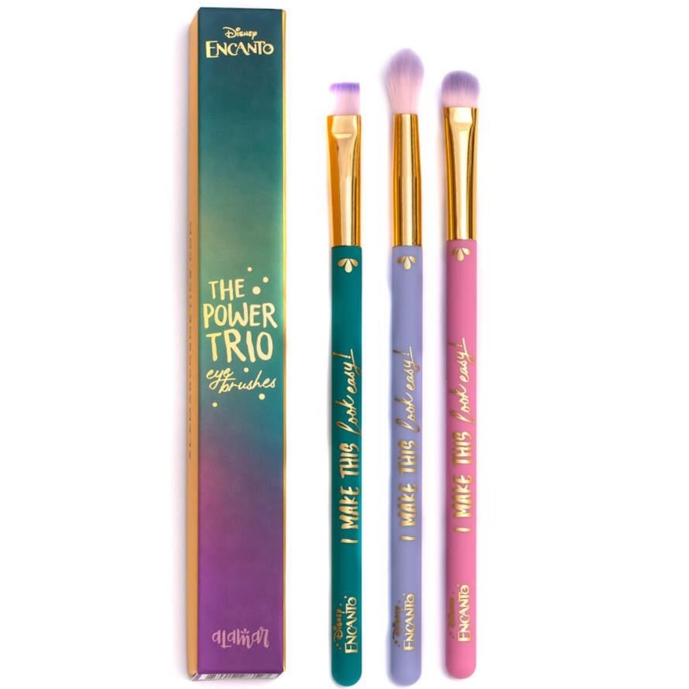 Alamar Cosmetics Disney’s Encanto The Power Trio Eyeshadow Makeup Brush Set